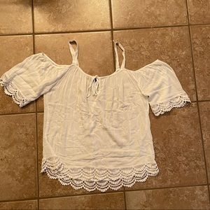 Adorable Rue 21 Scalloped Lace Shirt